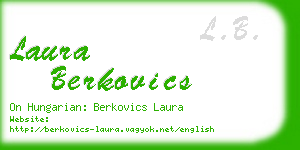 laura berkovics business card